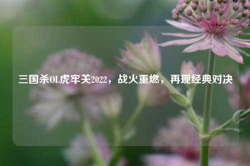 三国杀OL虎牢关2022，战火重燃，再现经典对决